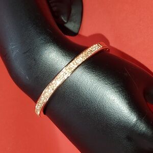 Shimmering Champagne Henri BENDEL Rose Gold Pave Swarovski Crystal Bracelet